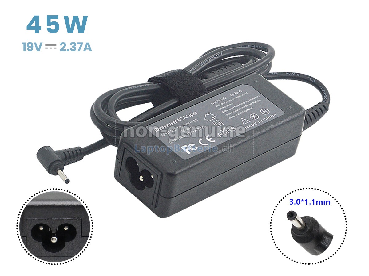 Acer 45W 19V-2.37A 3.0*1.1MM Ersatzadapter