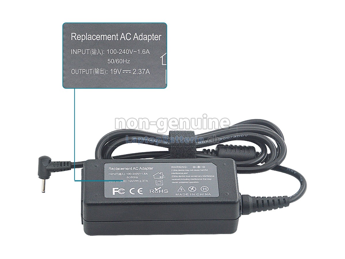 Acer 45W 19V-2.37A 3.0*1.1MM Ersatzadapter