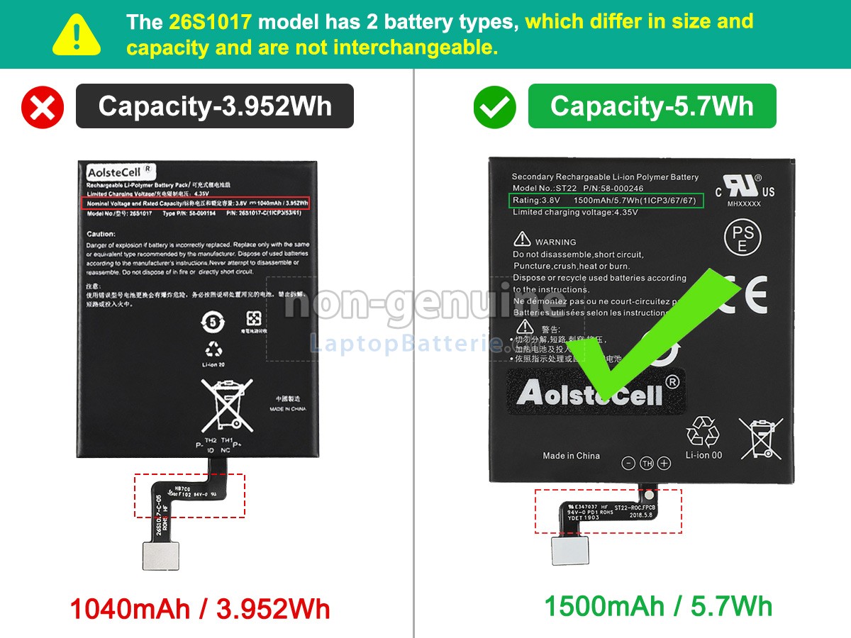Amazon 58-000194 Ersatzbatterie