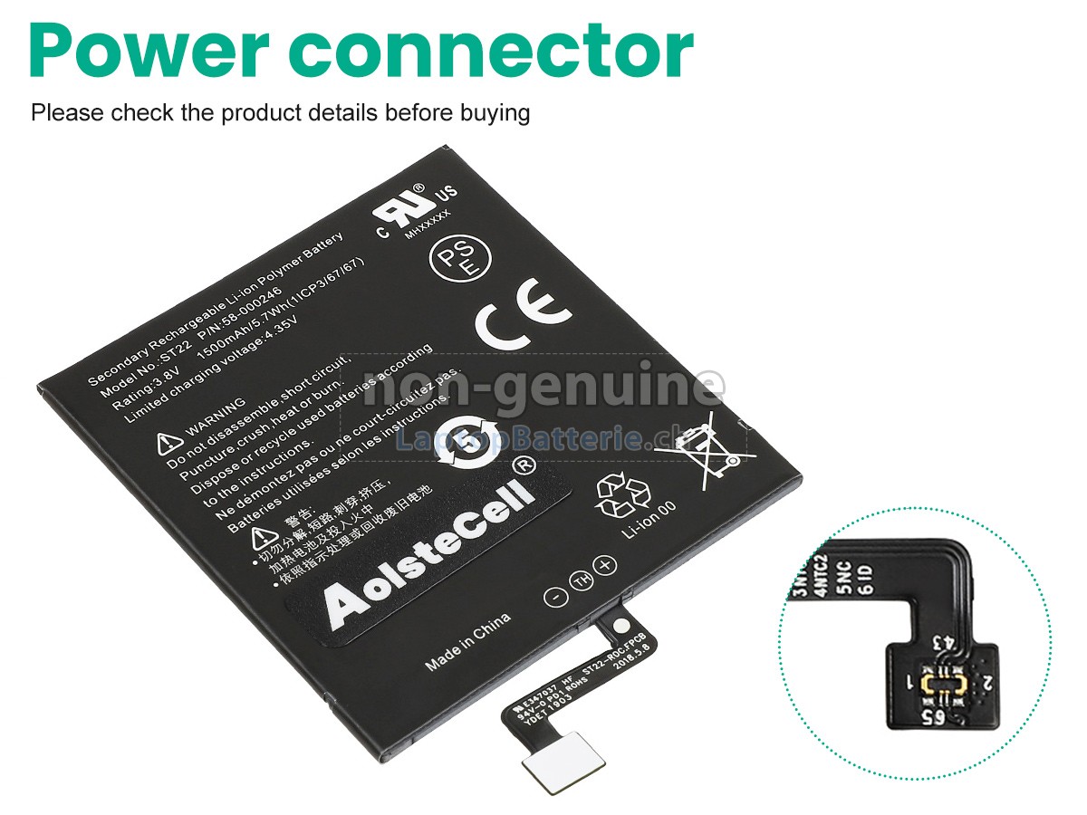 Amazon 58-000194 Ersatzbatterie