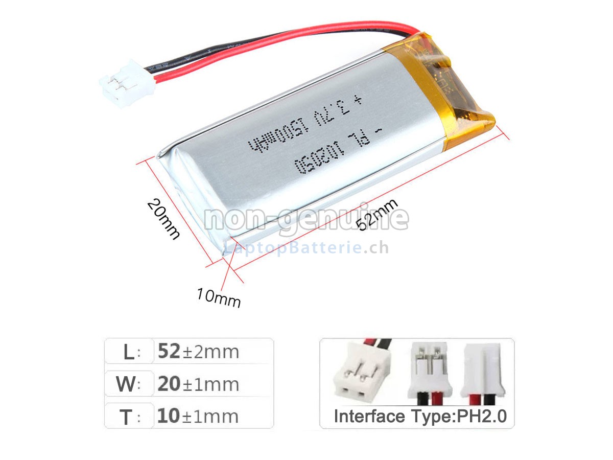 AolsteCell 102050 Ersatzbatterie