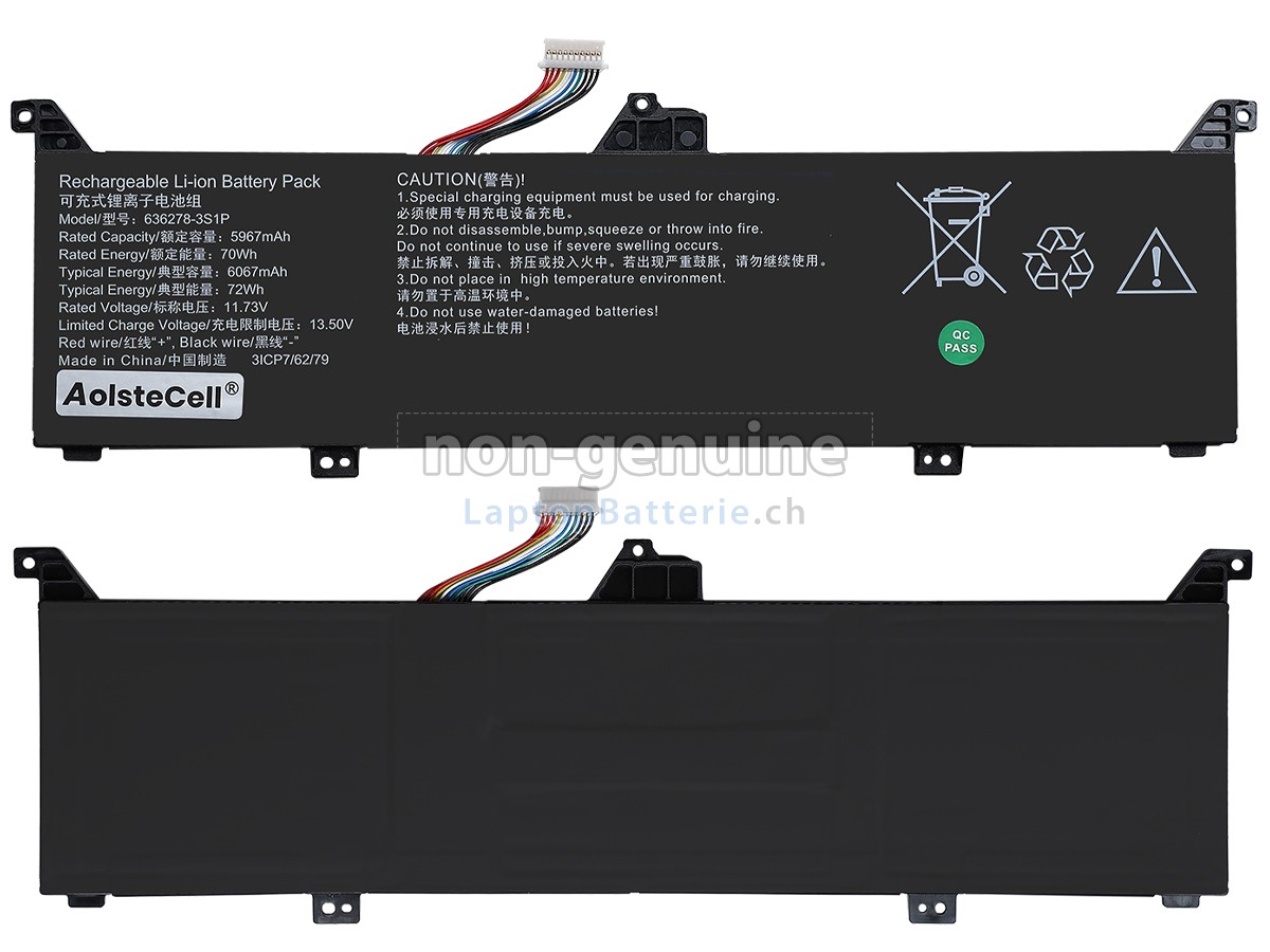 AolsteCell 636278-3S1P Ersatzbatterie