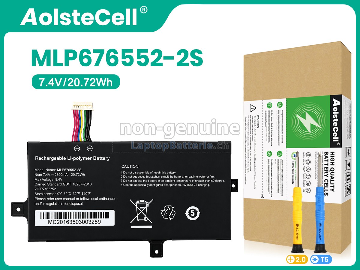 AolsteCell MLP676552-2S Ersatzbatterie