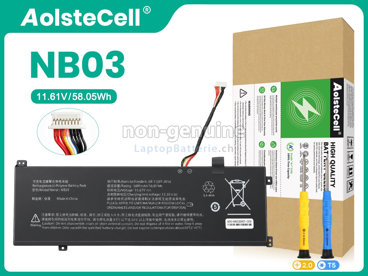 AolsteCell NB03 Ersatzbatterie