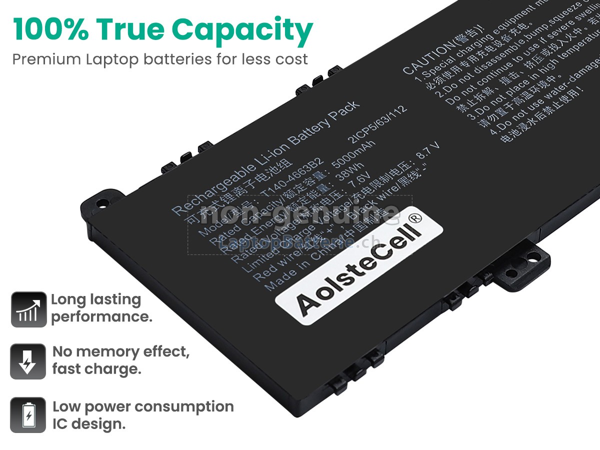 AolsteCell T140-4663B2 Ersatzbatterie