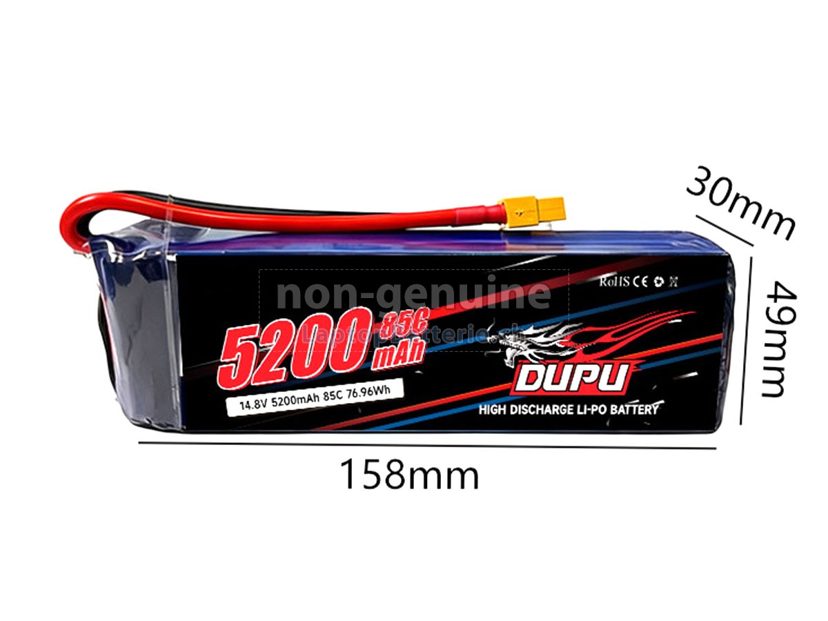 AolsteCell 14.8V 4S 5200MAH 85C XT60 Ersatzbatterie