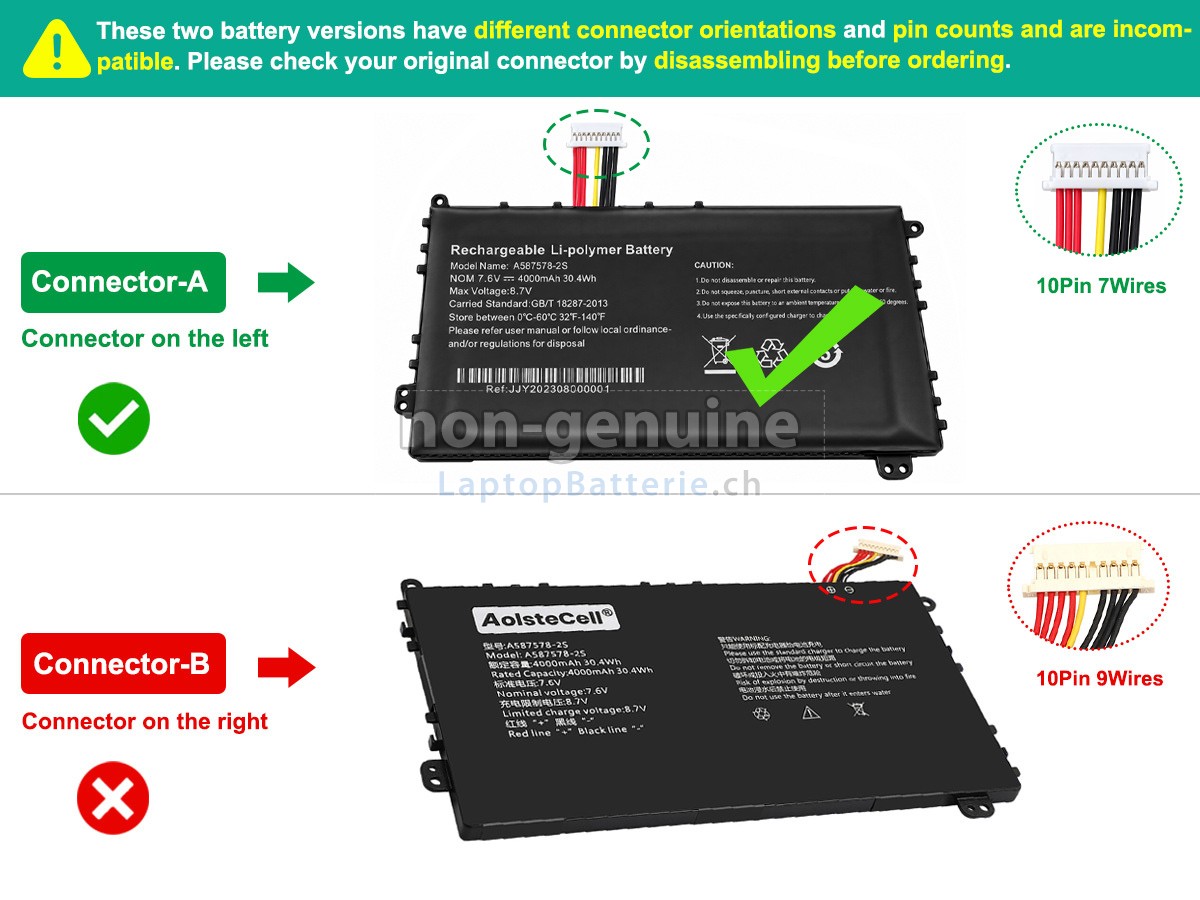 AXIOO PN1308P Ersatzbatterie