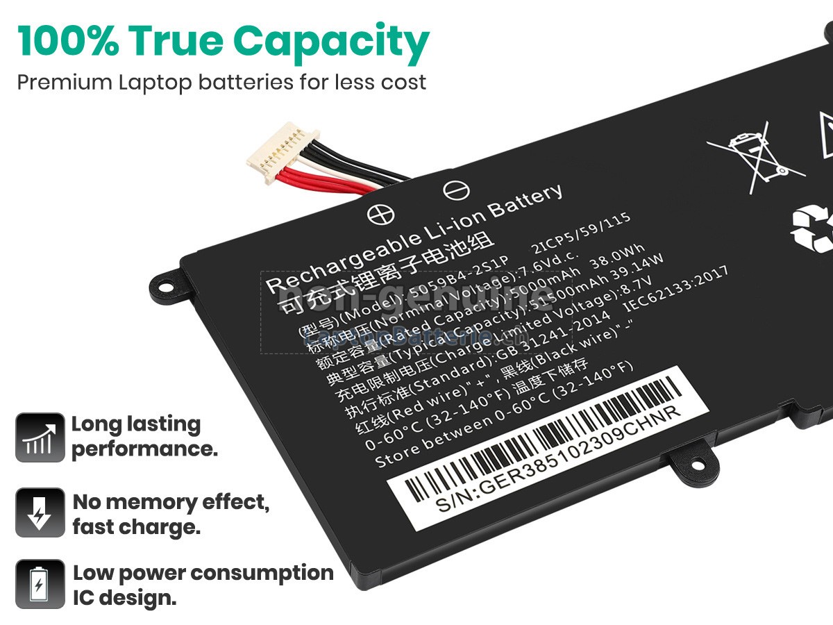 CHUWI 5059B4-2S-1 Ersatzbatterie