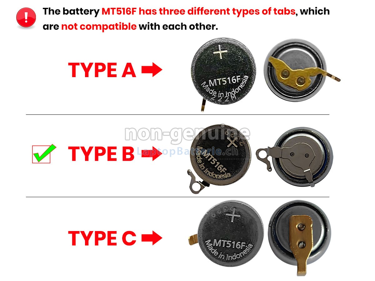 CITIZEN MT516F Ersatzbatterie