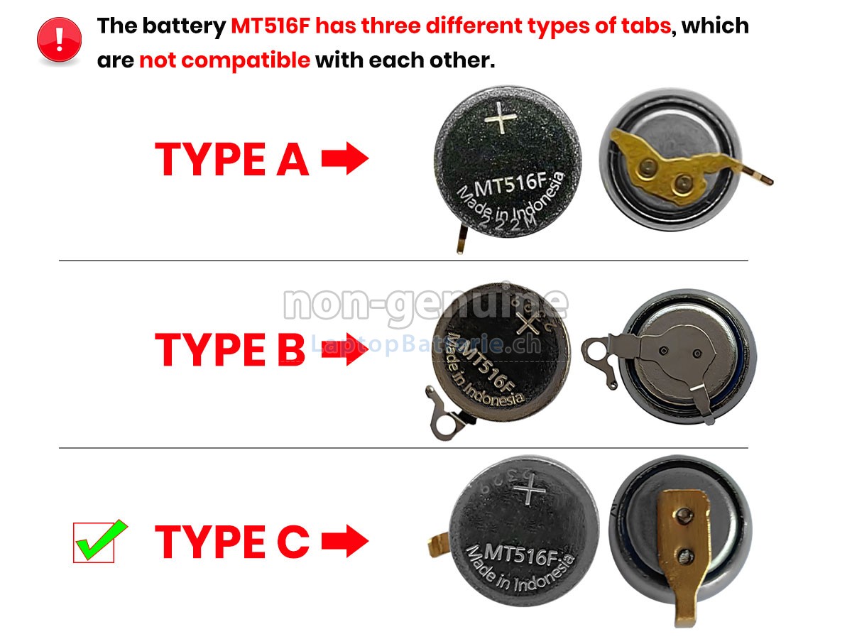 CITIZEN MT516F Ersatzbatterie