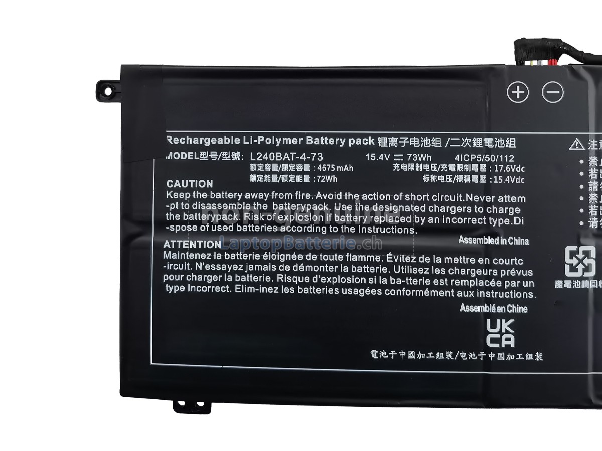 Clevo 6-87-L240S-74B00 Ersatzbatterie
