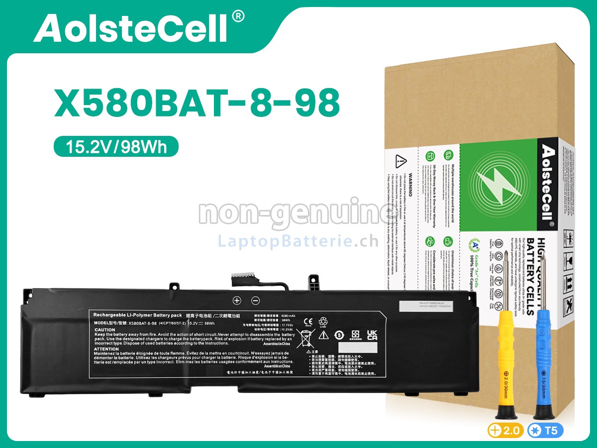 Clevo 6-87-X580S-94J00 Ersatzbatterie
