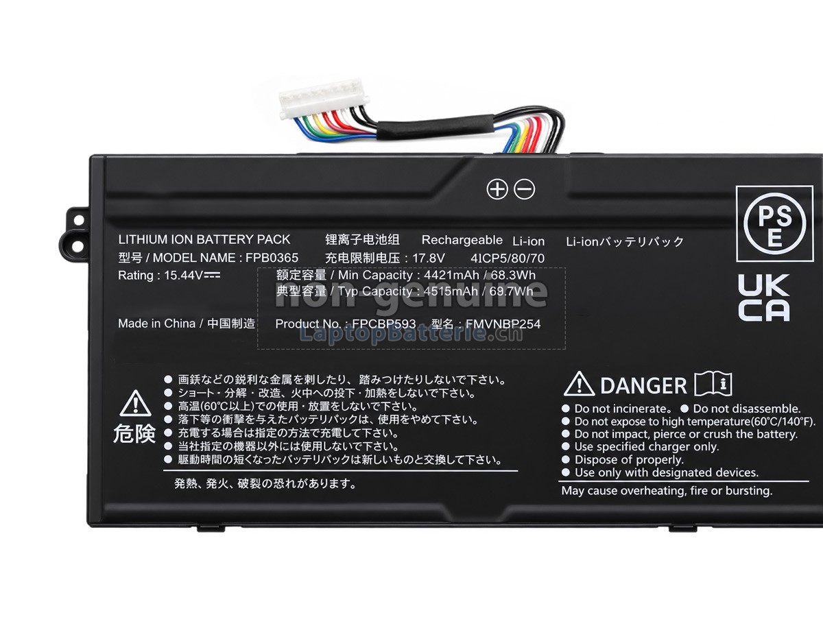 Fujitsu FMVNBP254 Ersatzbatterie