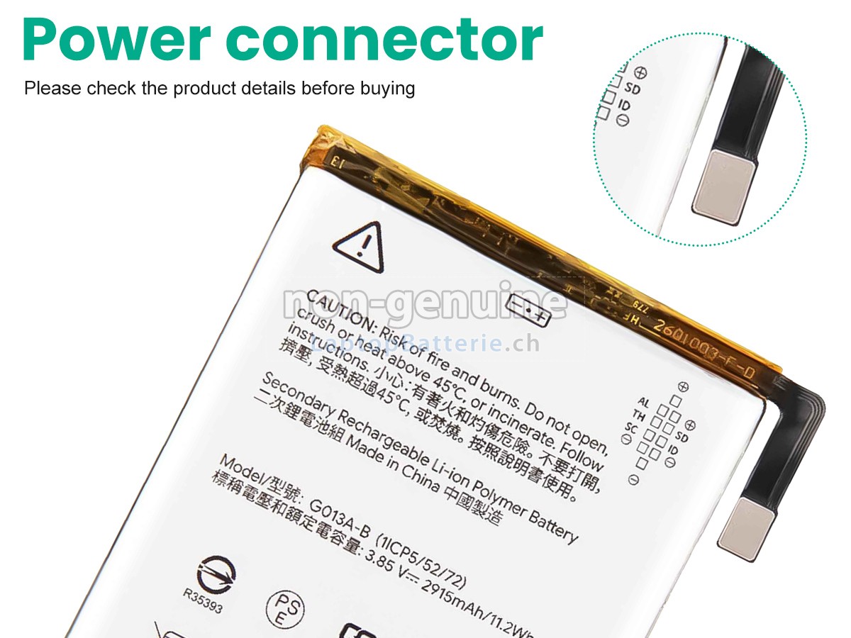 Google G013A-B Ersatzbatterie