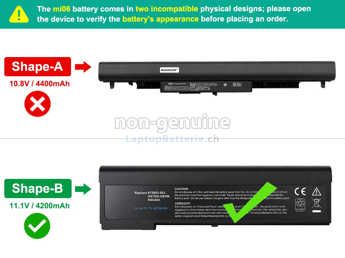 HP MI06 Ersatzbatterie