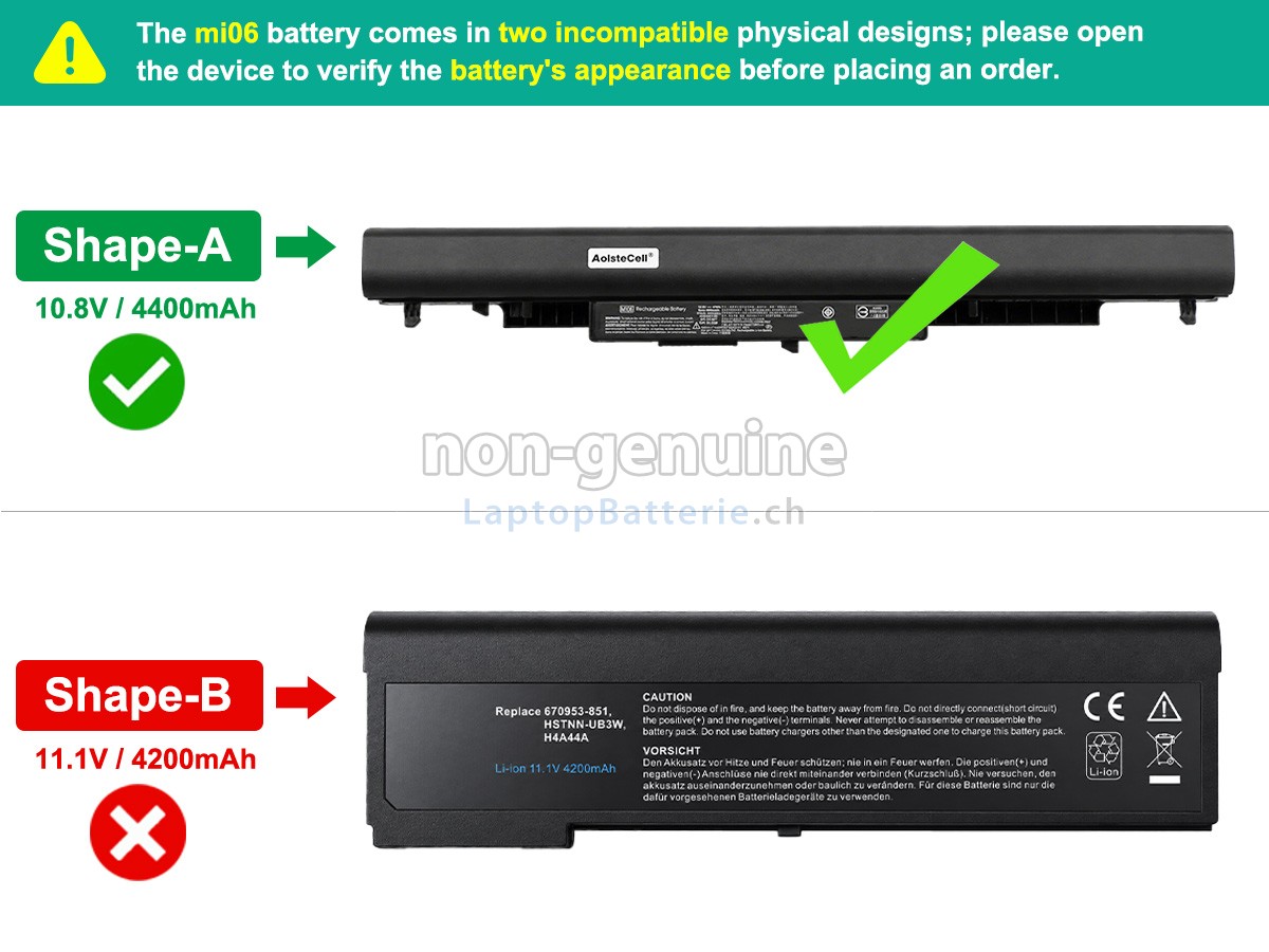 HP MI06 Ersatzbatterie