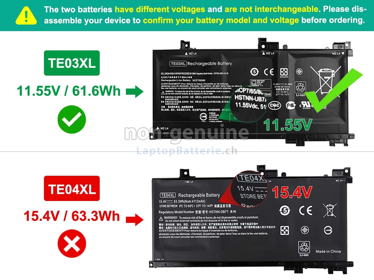 HP Omen 15-AX203NF Ersatzbatterie