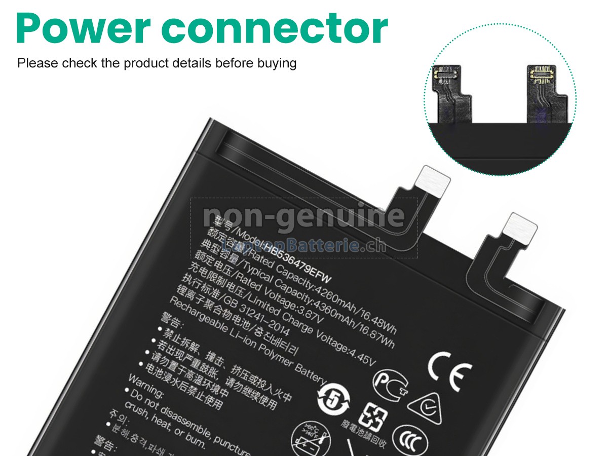 Huawei HB536479EFW Ersatzbatterie