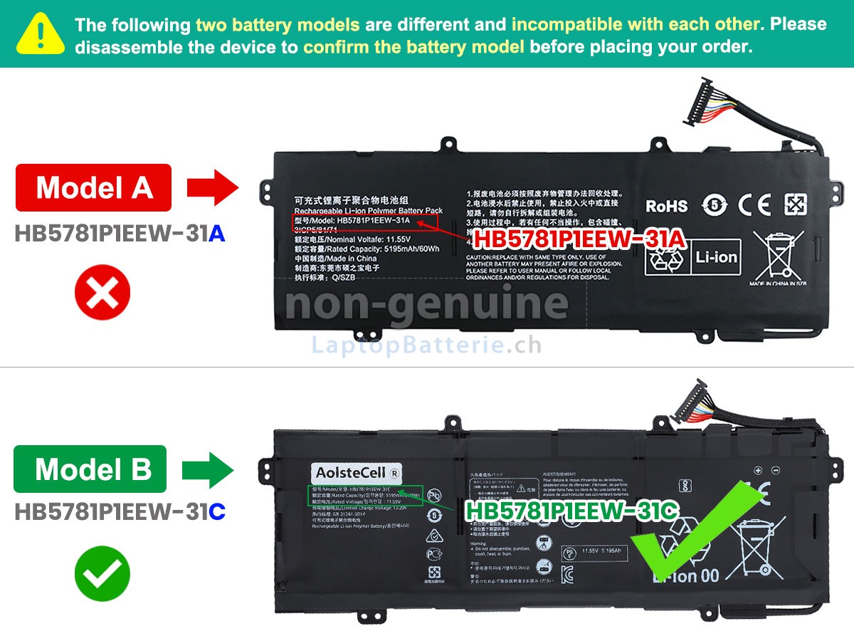 Huawei HKD-W76 Ersatzbatterie