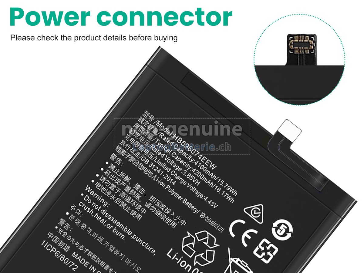 Huawei HB596074EEW Ersatzbatterie