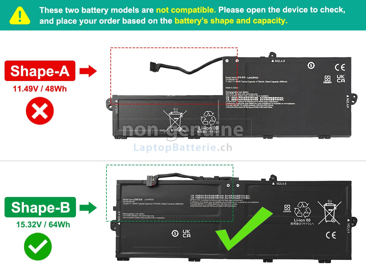 Lenovo ThinkPad E14 GEN 7-21SX005DMD Ersatzbatterie