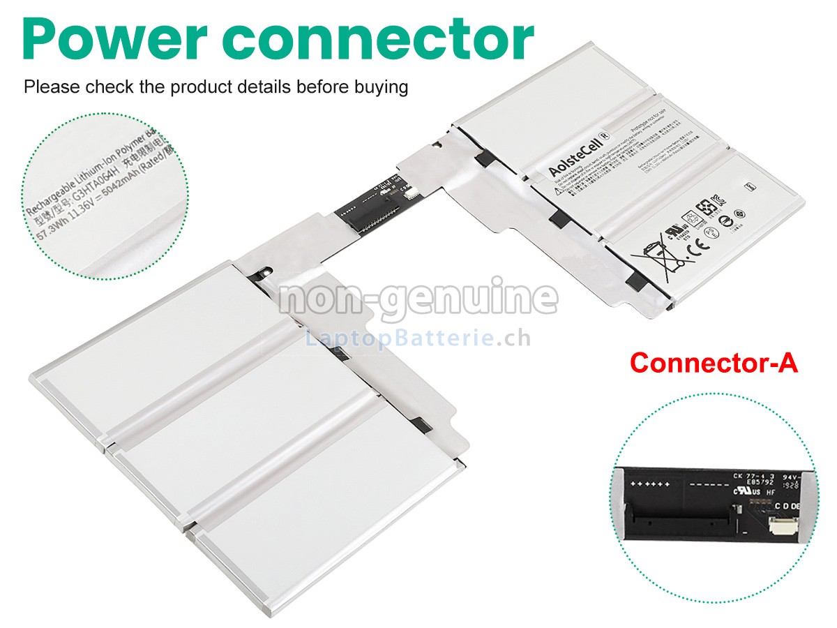Microsoft Surface BOOK2 KEYBOARD Ersatzbatterie