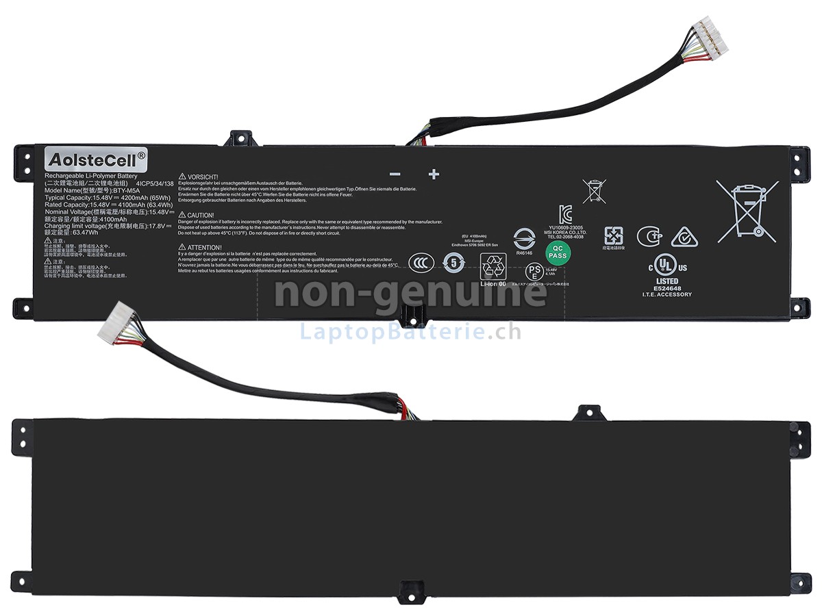 MSI BTY-M5A Ersatzbatterie