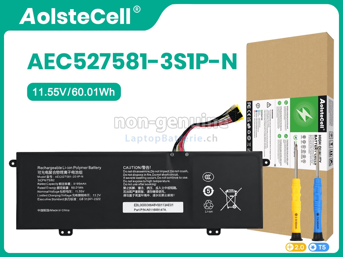 Ninkear AEC527581-3S1P-N Ersatzbatterie