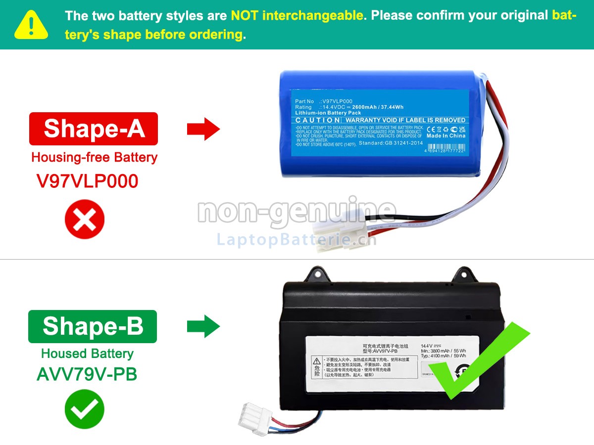 Panasonic MC-RS877 Ersatzbatterie