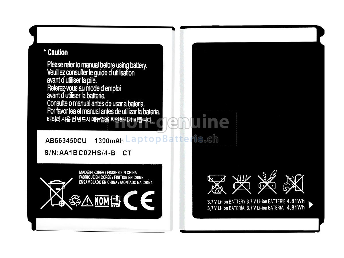 Samsung AB663450CA Ersatzbatterie