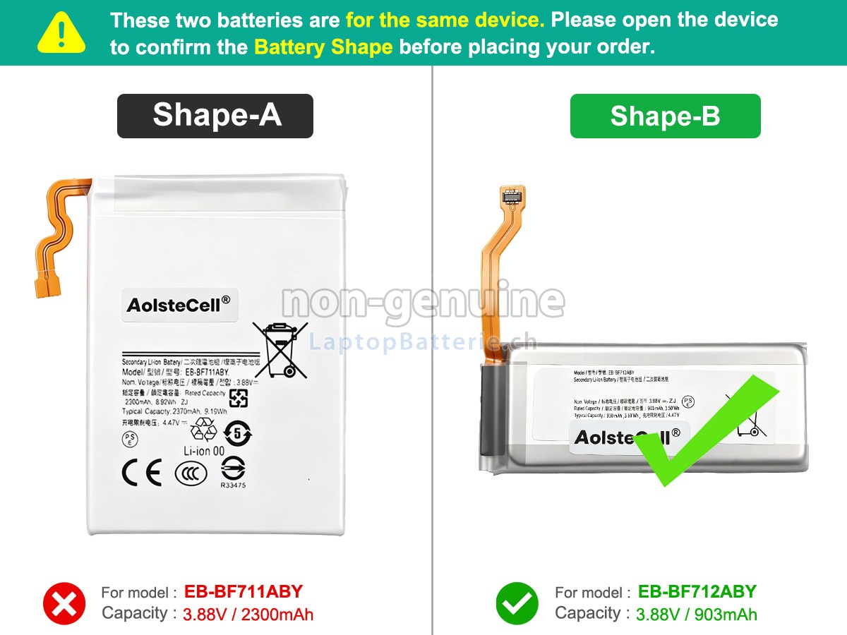Samsung GALAXY Z FILP 3 Ersatzbatterie