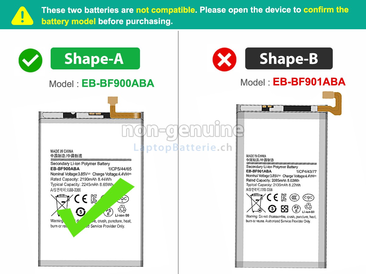 Samsung Z FOLD1 Ersatzbatterie