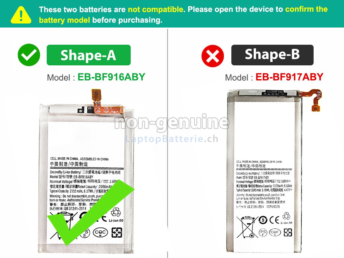 Samsung SM-F916B Ersatzbatterie