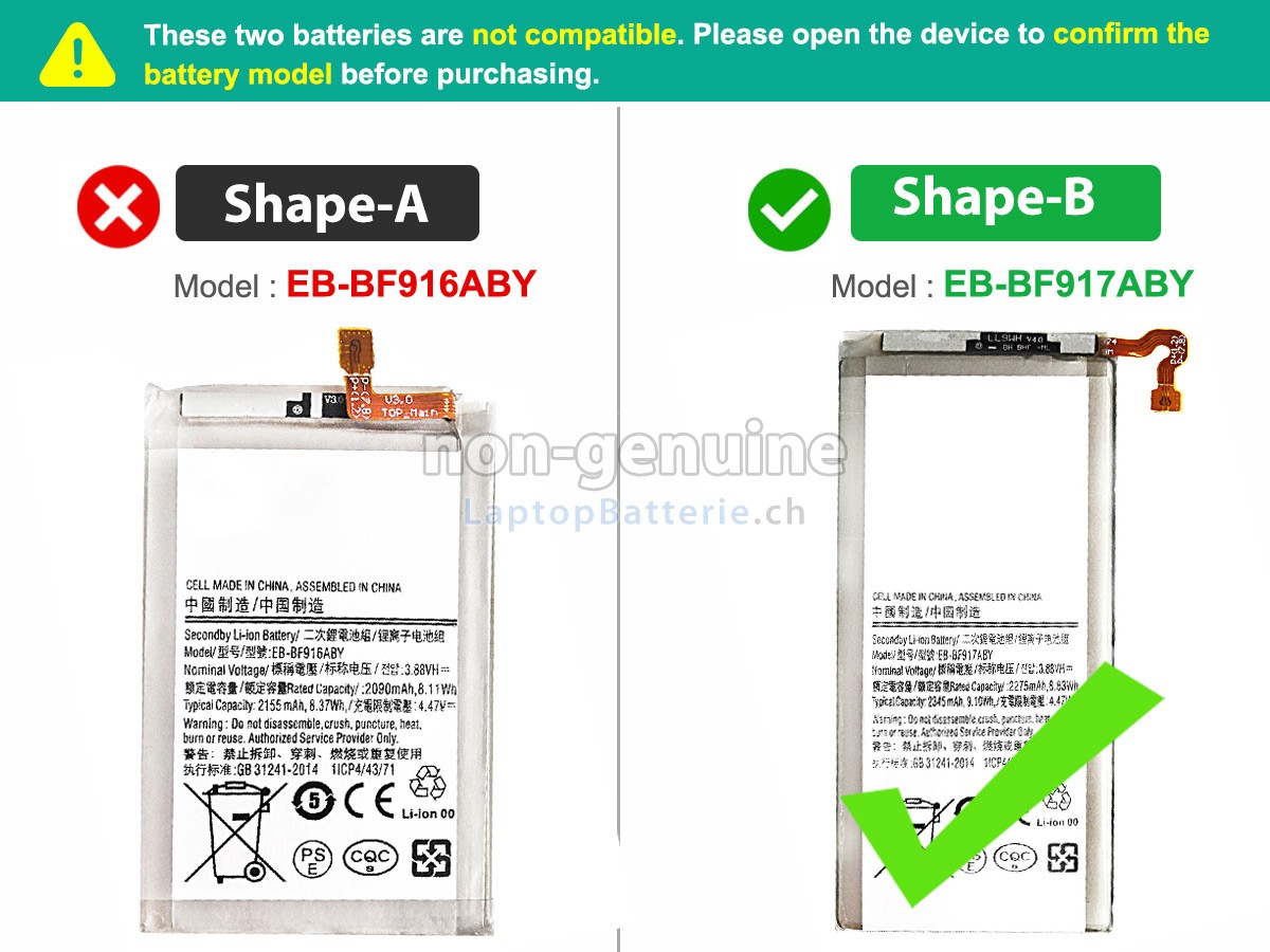 Samsung SM-F916B Ersatzbatterie