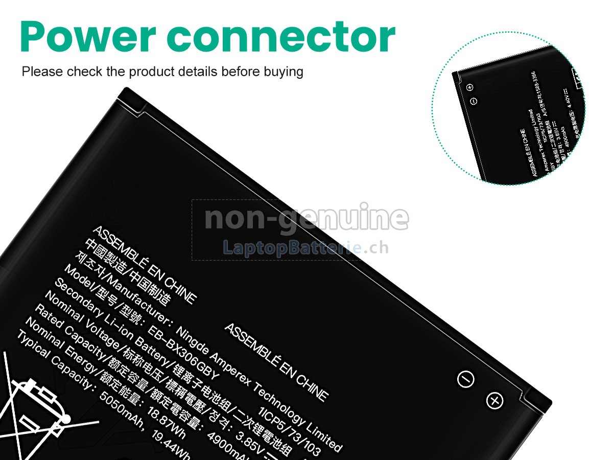 Samsung Galaxy TAB ACTIVE 5 SM-X306B Ersatzbatterie