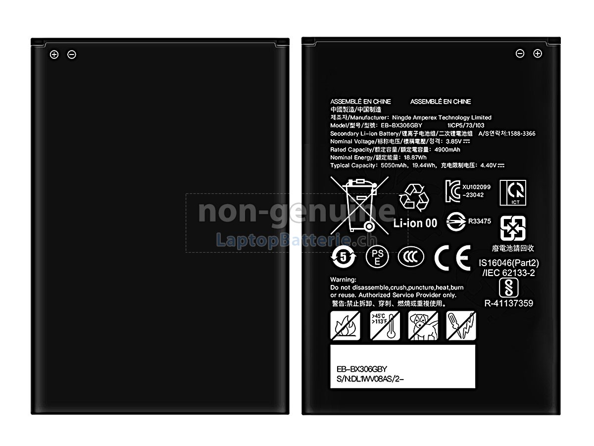 Samsung Galaxy TAB ACTIVE 5 SM-X306B Ersatzbatterie