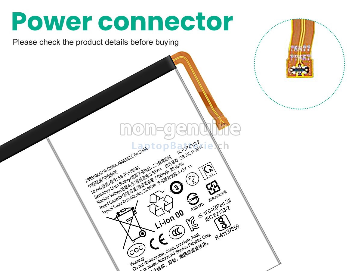 Samsung EB-BX516ABY Ersatzbatterie