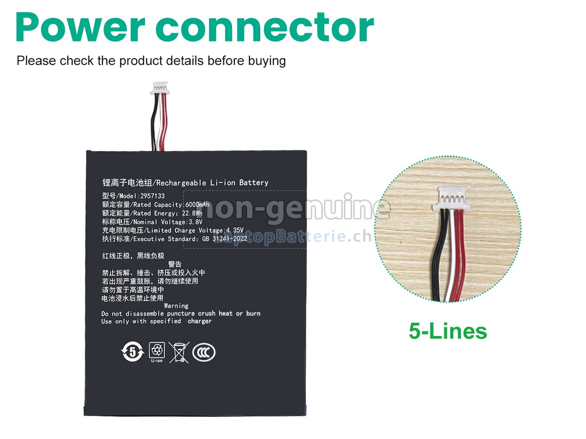 Teclast TA10 Ersatzbatterie