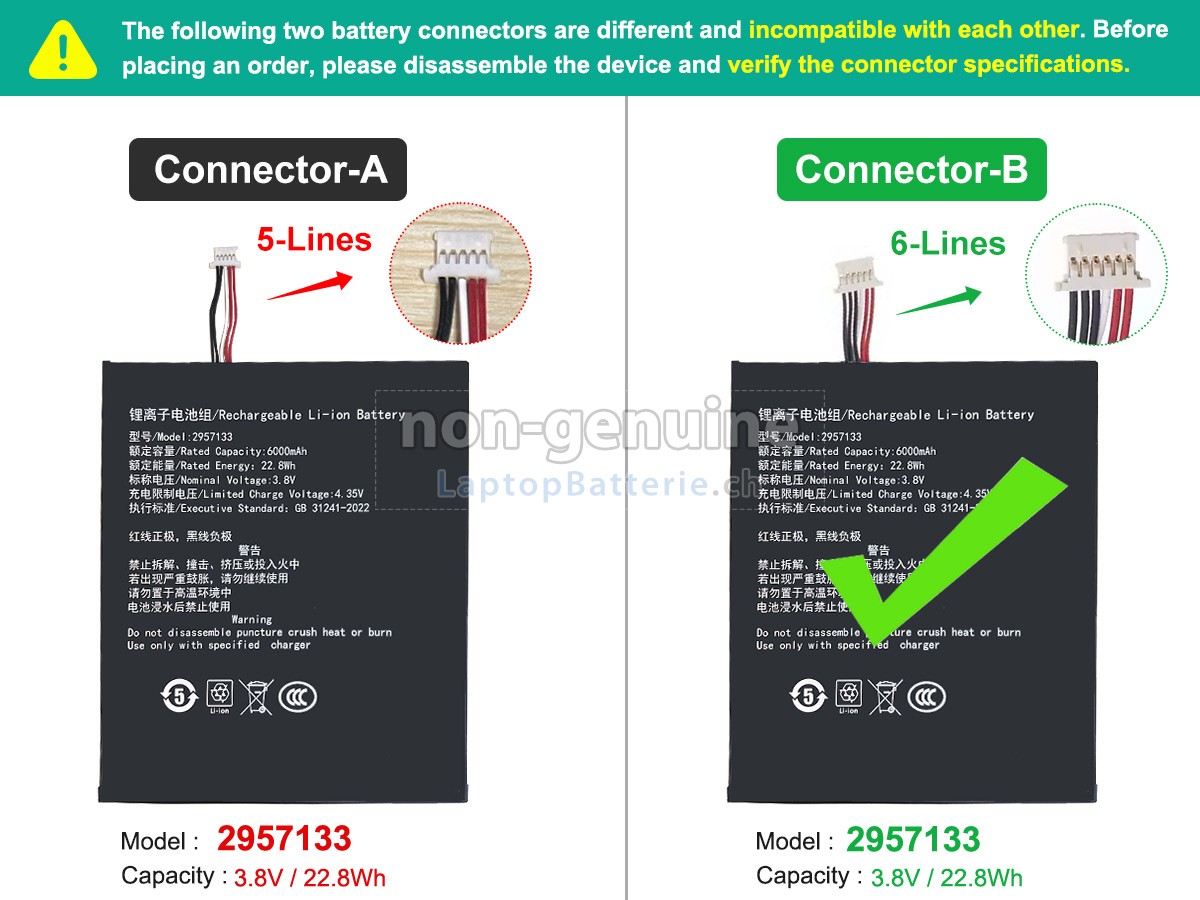 Teclast TA10 Ersatzbatterie