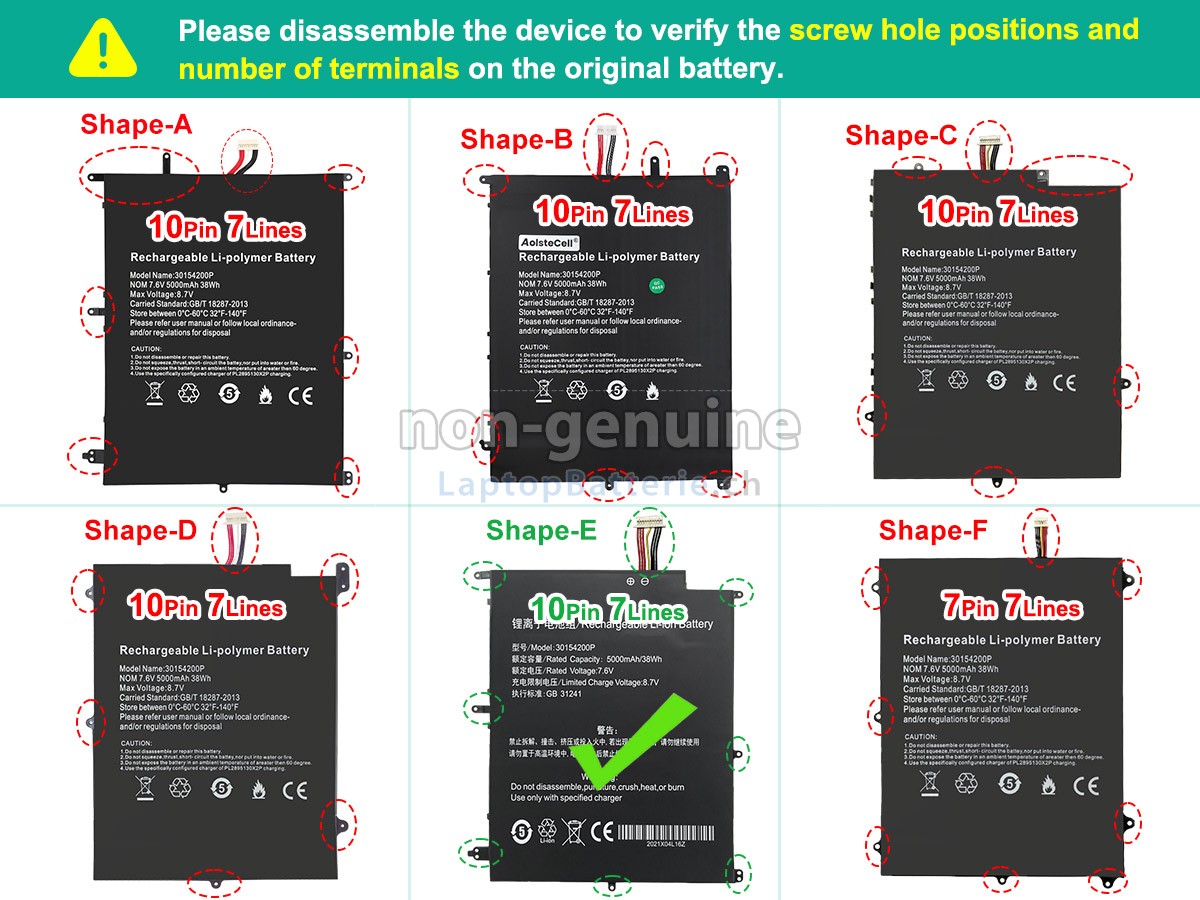 Teclast 30154200P Ersatzbatterie