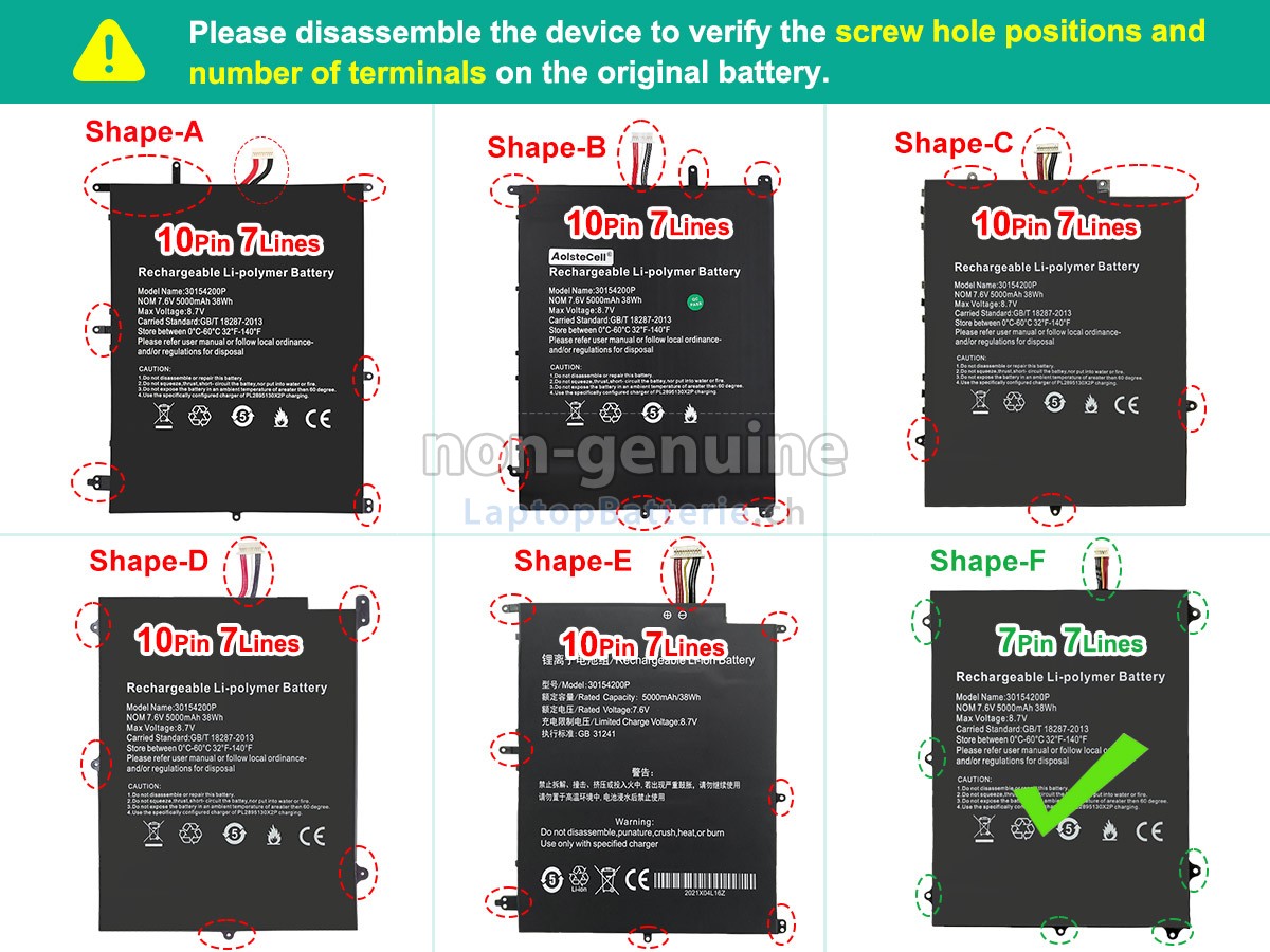 Teclast 30154200P Ersatzbatterie