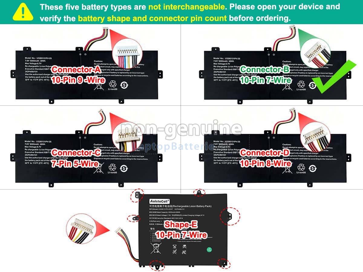TongfangPC PSB141CO7 Ersatzbatterie