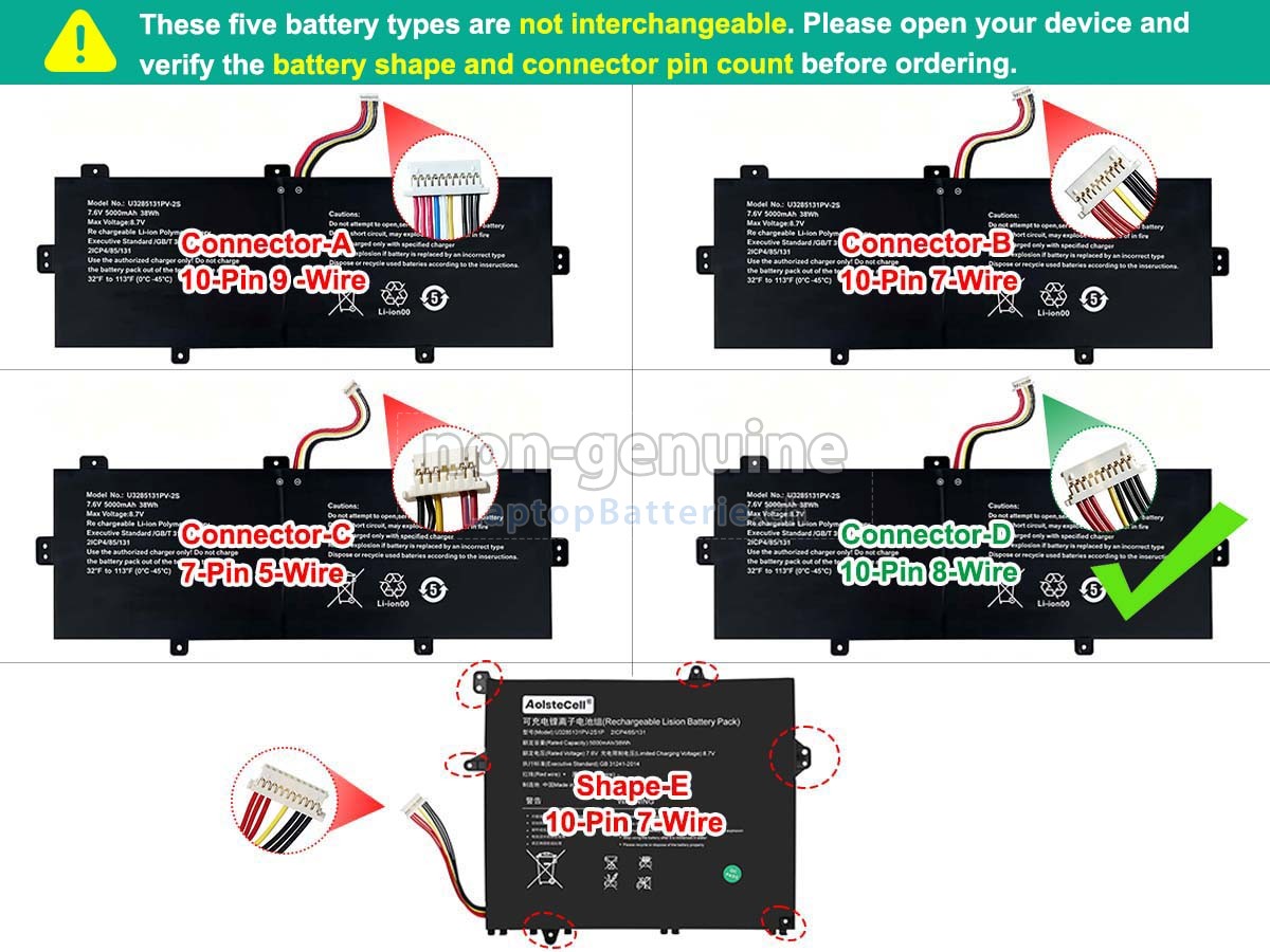 TongfangPC PSB141CO7 Ersatzbatterie