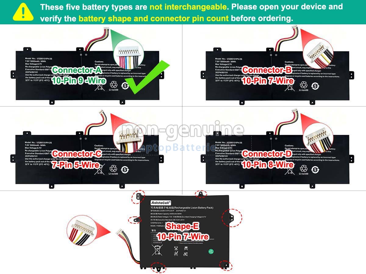 TongfangPC PSB141CO7 Ersatzbatterie