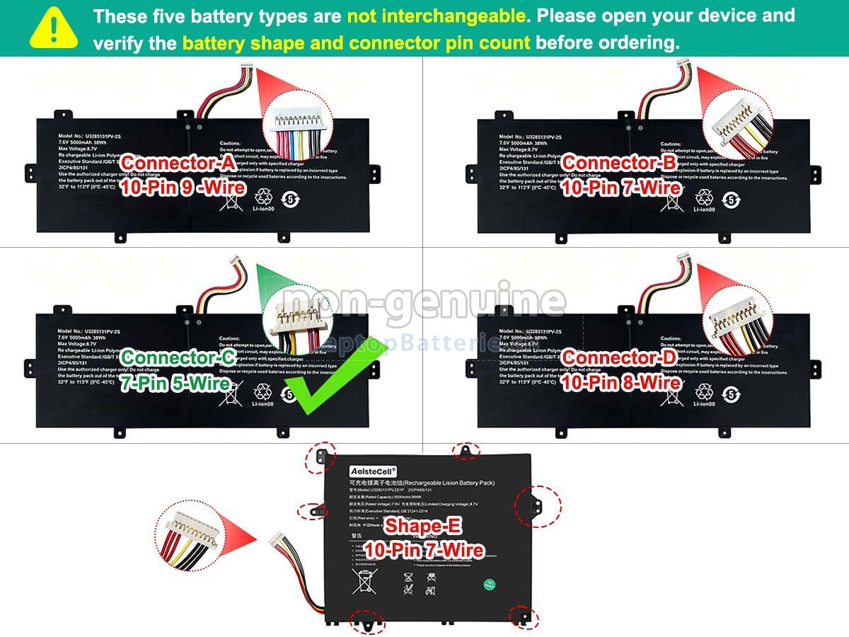 TongfangPC PSB141CO7 Ersatzbatterie