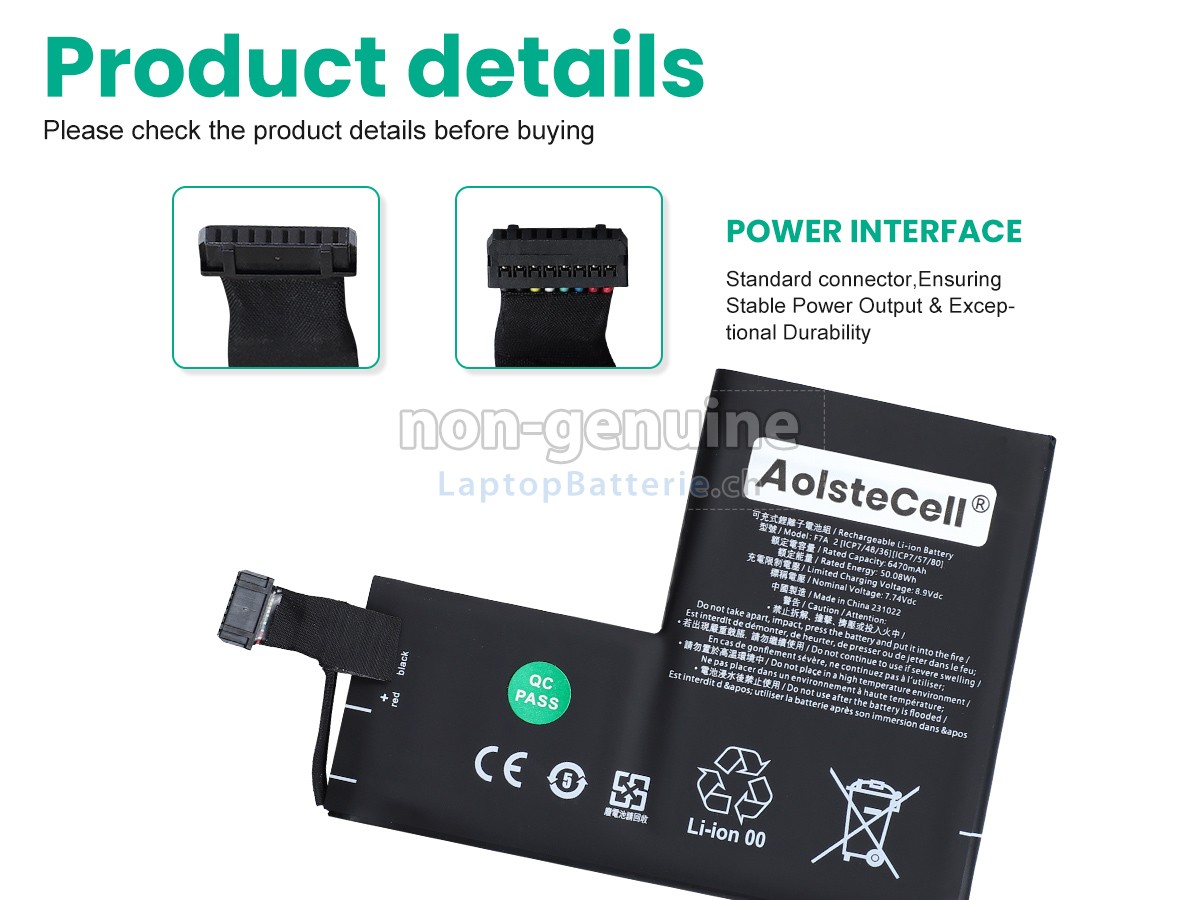Valve F7A Ersatzbatterie