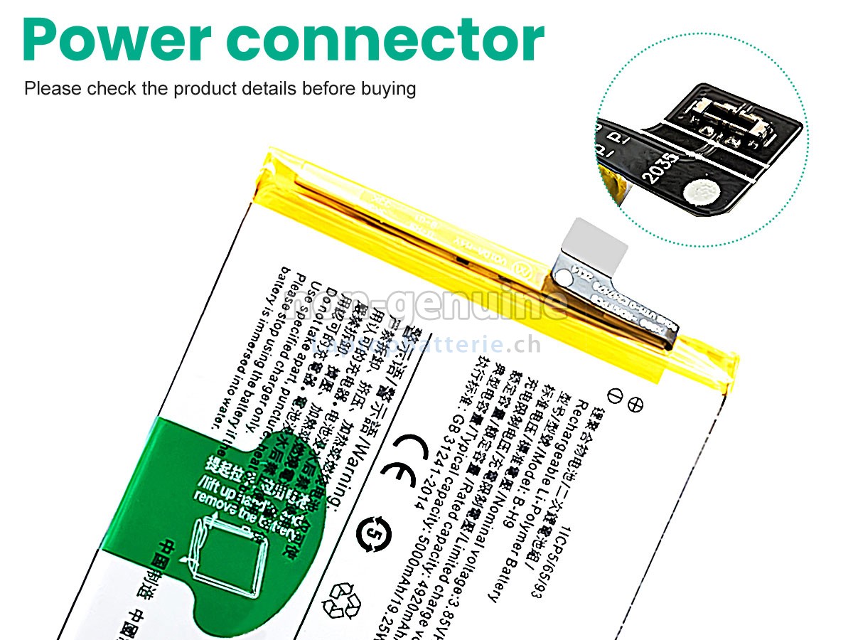 Vivo B-H9 Ersatzbatterie