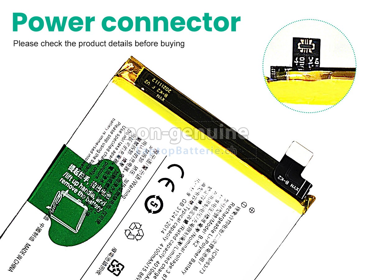 Vivo S5 V1932A Ersatzbatterie