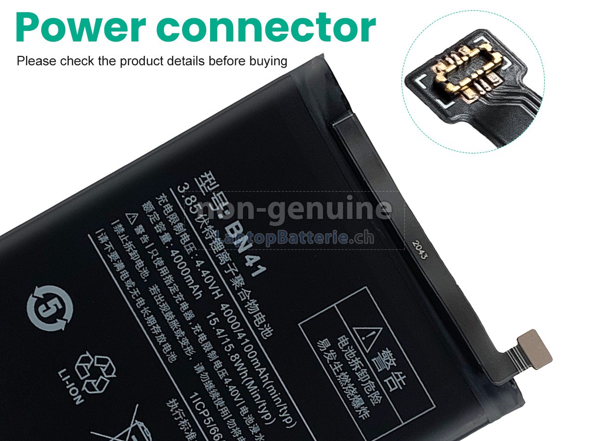 XiaoMi NOTE 4 Ersatzbatterie