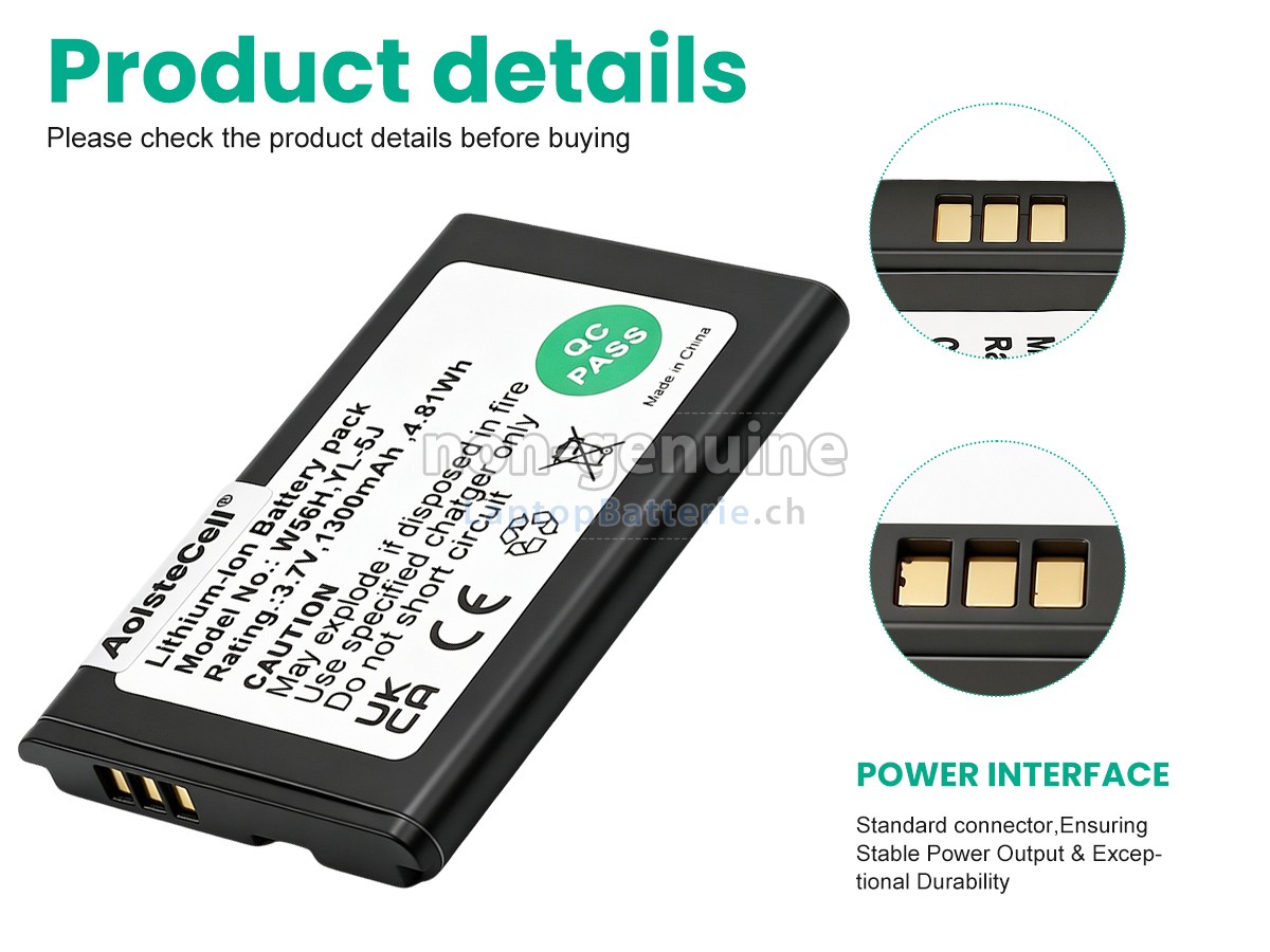 Yealink W56H Ersatzbatterie